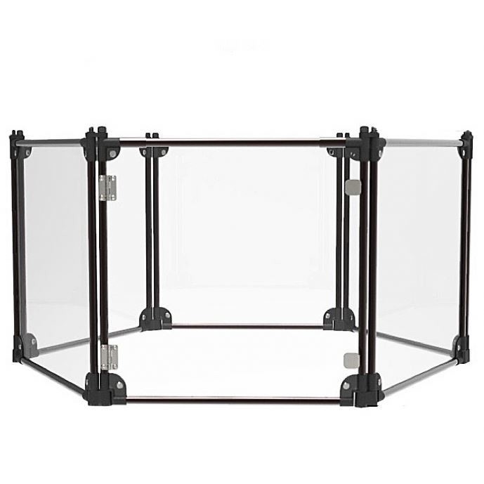 Fermeture à clôture pour animaux de compagnie quadrée transparente pliable Facile à assembler et de taille personnalisée pour les chiens
