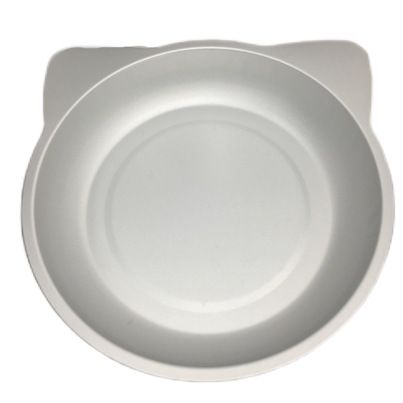 Laver à la main du matériau en aluminium en forme de bol en forme de nid de chat pour votre compagnon à fourrure