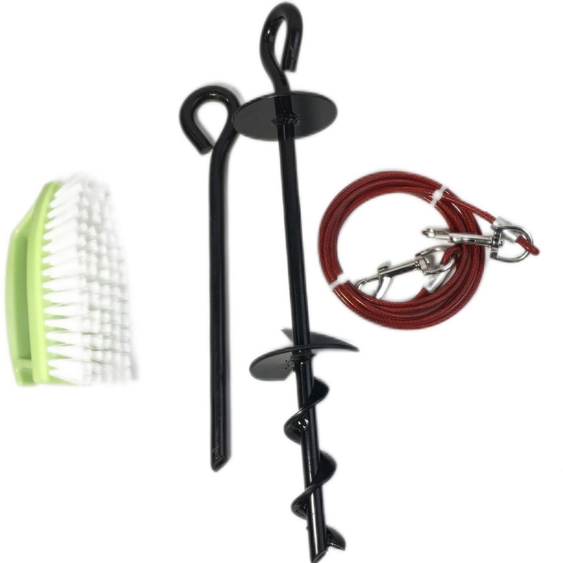 Câbles en acier Poteaux pour voyages en extérieur Animaux de compagnie Poteaux pour chiens en extérieur Tentes de camping Poteaux de terre