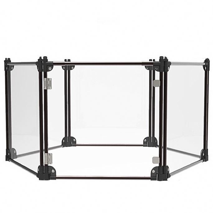 Cage noire pour animaux de compagnie pour les petites races moyennes et grandes