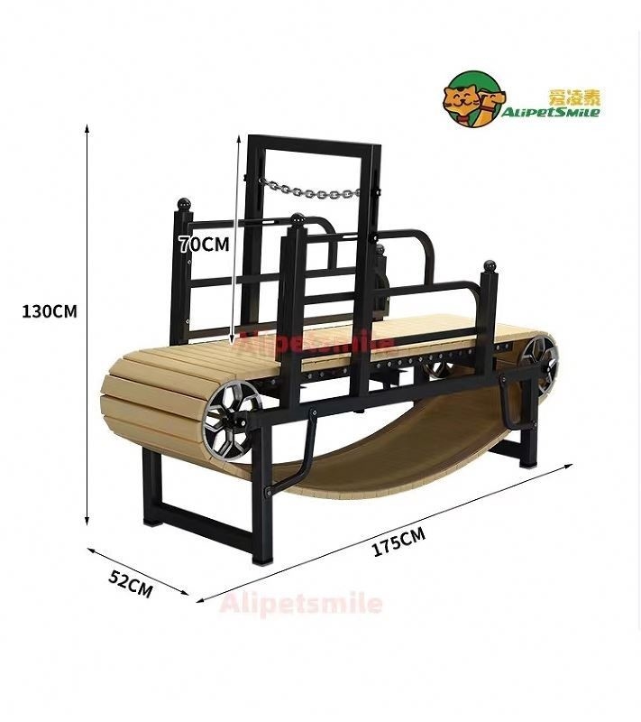 Tapis de course en acier inoxydable et en plastique pour chiens pour animaux de compagnie